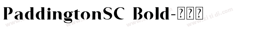 PaddingtonSC Bold字体转换